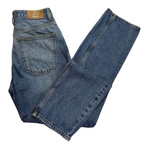 We the Free Jeans The Pacifica High Rise Slim Straight Leg 26 Free People Blue